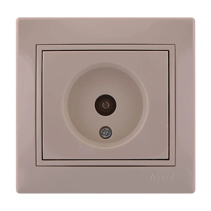 Розетка ТВ оконечная крем (10шт-120шт) MIRA