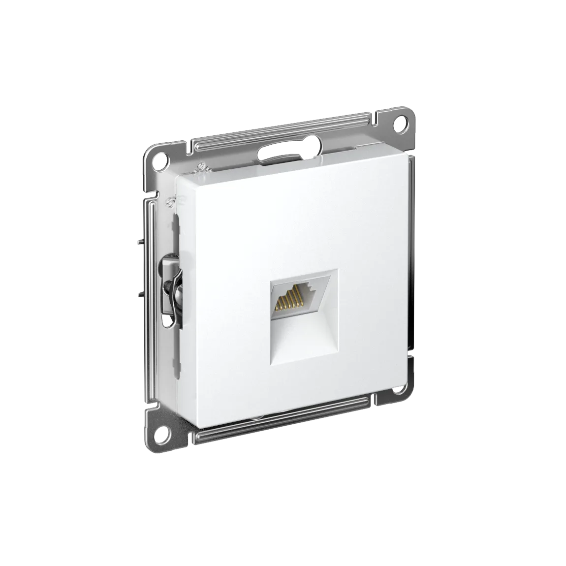 Розетка компьютерная 1xRJ45 Cat.5, белый, AtlasDesign — фото 1 из 5
